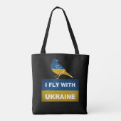 Ik vlieg met Oekraïne, nationale nachtvogel Tote Bag (Achterkant)