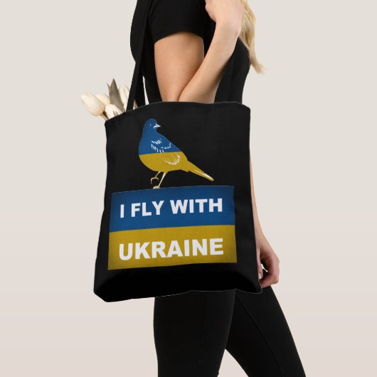 Ik vlieg met Oekraïne, nationale nachtvogel Tote Bag (Dichtbij)