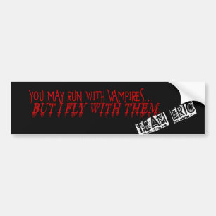 Ik vlieg met Vampiers Bumpersticker