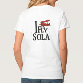 Ik vlieg Sola: Fearless Wings T-shirt (Achterkant)