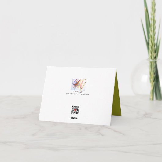 Ik vlieg weg (2) Opmerking Kaart (Achterkant)