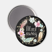 Ik vlieg weg - Christelijke hymne magneet (Voorkant / Achterkant)