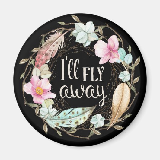 Ik vlieg weg - Christelijke hymne magneet (Voorkant)