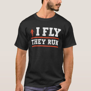 Ik vlieg ze rennen jump touw fitness t-shirt