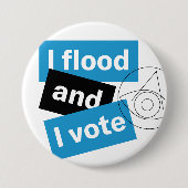 Ik vloed en ik stem Button (Voorkant)