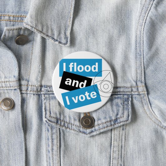 Ik vloed en ik stem Button (In situ)