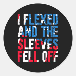 Ik vloog en de Sleeves vielen van de Amerikaanse v Ronde Sticker