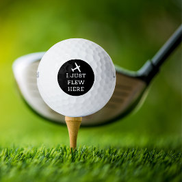 Ik vloog hier gewoon, grappig, cool, luchtvaart, s golfballen