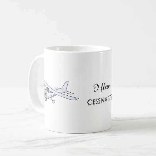 Ik vloog met cessna 172 mok (Voorkant links)
