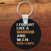 Ik vocht als een krijger en won RSD - CRPS Sleutelhanger (Voorkant)