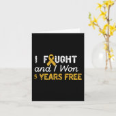 Ik vocht en ik won 5 jaar gratis kinderkanker A Kaart (Gele Bloem)