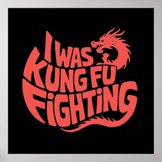 Ik vocht met kung fu poster (Voorkant)