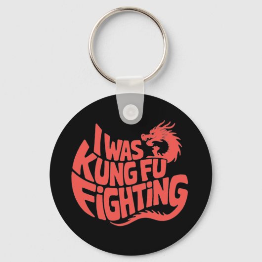 Ik vocht met kung fu sleutelhanger (Voorkant)