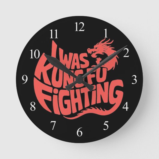 Ik vocht met kungfu ronde klok (Voorkant)