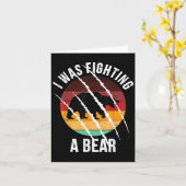 Ik vocht tegen een Beer dat schaamteloos letsel re Kaart (Gele Bloem)