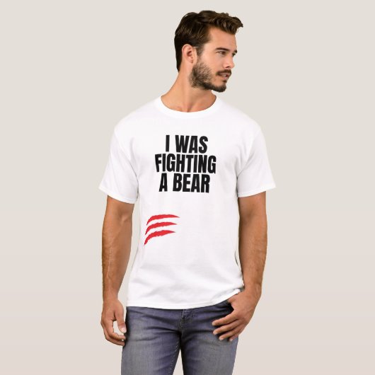 Ik vocht tegen een Beer T-shirt (Voorkant volledig)