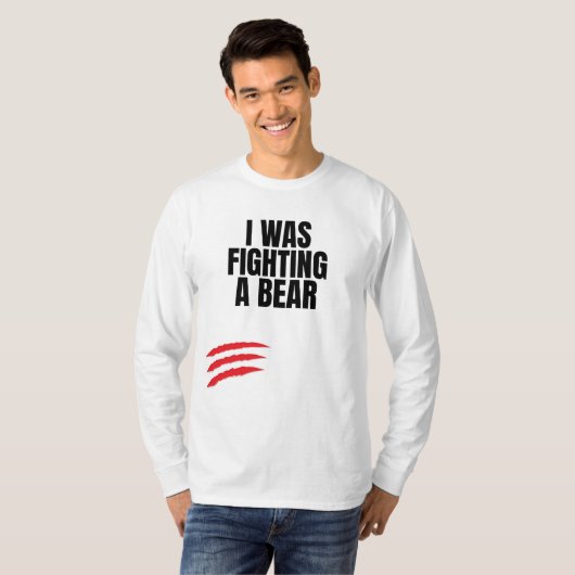 Ik vocht tegen een Beer T-shirt (Voorkant volledig)
