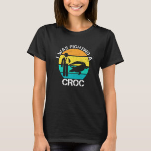 Ik vocht tegen een Croc Broken Arm Injury Boys Man T-shirt
