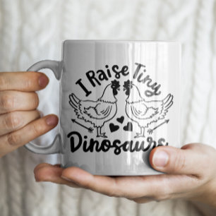 "Ik voed kleine dinosaurussen" Funny Chicken Mok