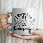 "Ik voed kleine dinosaurussen" Funny Chicken Mok