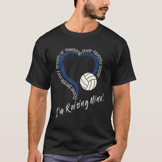 Ik voed mijn volleybal mam volleybal mam op t-shirt (Voorkant)