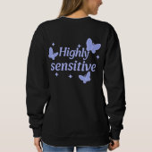 Ik voel alles - zeer gevoelige sweatshirt (Achterkant)