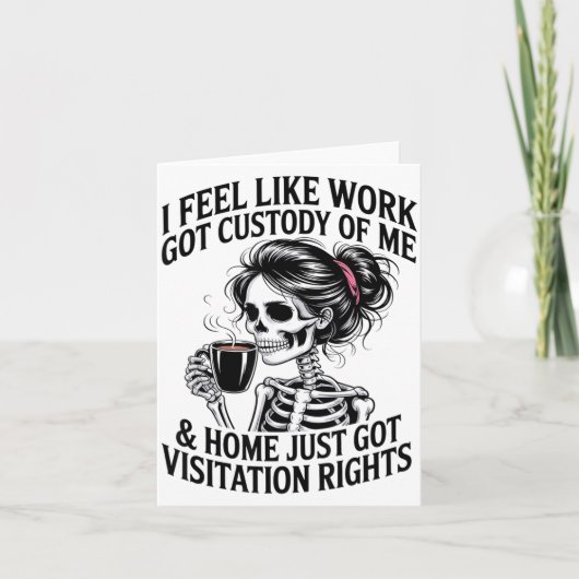 Ik voel alsof werk het voogdijschap over mij heeft kaart (Voorkant)