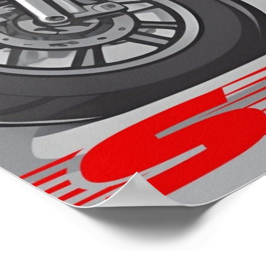 Ik voel de behoefte aan snelheid poster (Hoek)