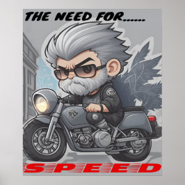 Ik voel de behoefte aan snelheid poster