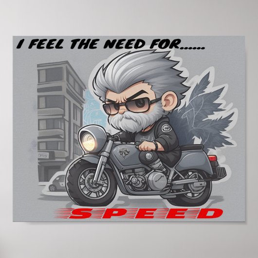 Ik voel de behoefte aan snelheid poster (Voorkant)