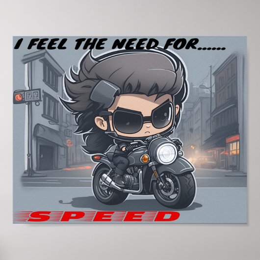 Ik voel de behoefte aan snelheid poster (Voorkant)