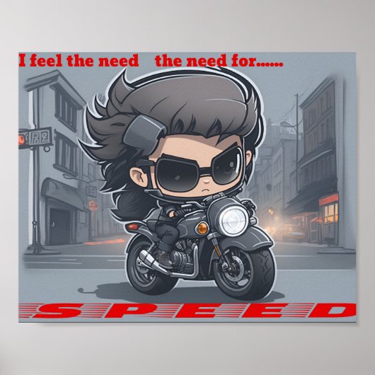 Ik voel de behoefte aan snelheid poster (Voorkant)