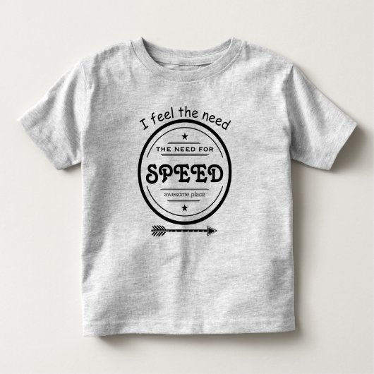 Ik voel de behoefte aan Speed Arrow & Stars Kinder Shirts (Voorkant)