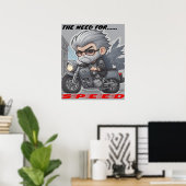 Ik voel de behoefte, de behoefte aan snelheid poster (Thuiskantoor)