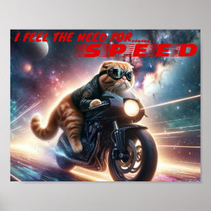 Ik voel de behoefte, de behoefte aan snelheid poster