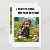 Ik voel de behoefte... de behoefte om te wieten. kaart (Voorkant / Achterkant)