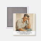 Ik voel een Spree komen Funny Retro 50s Gezegde Magneet (Voorkant / Achterkant)