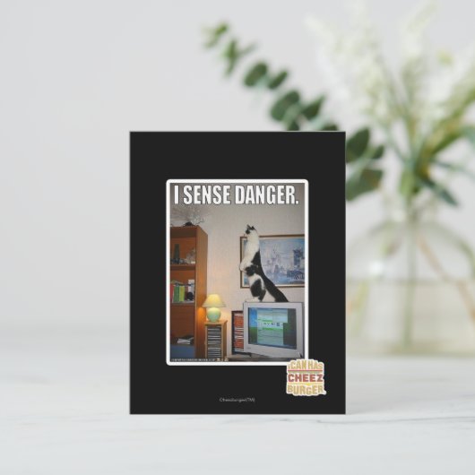Ik voel gevaar briefkaart (Staand voorkant)