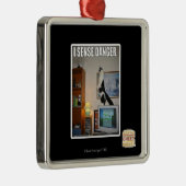 Ik voel gevaar metalen ornament (Rechts)