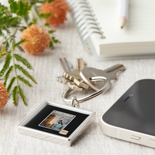 Ik voel gevaar sleutelhanger (Zijkant)