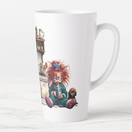 Ik voel het vandaag niet latte mok (Rechts)