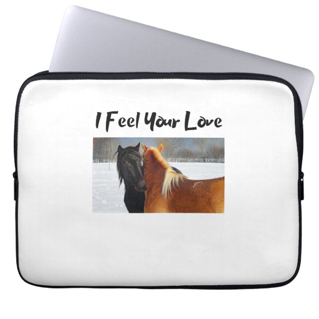 Ik voel je liefde laptop sleeve (Voorkant)