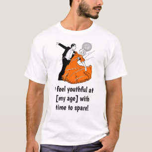 Ik voel je om 80 uur vol tijd. bewerkbaar t-shirt