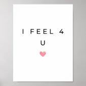 Ik voel me 4 U Poster (Voorkant)