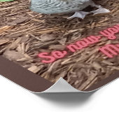 Ik voel me als een eend uit water inspirerend poster (Hoek)