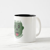 Ik voel me als een hersenloze zombie Mok (Voorkant rechts)