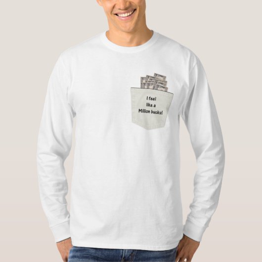 Ik voel me als een miljoen. t-shirt (Voorkant)