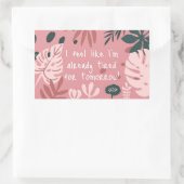 Ik voel me als... Sticker (Tas)