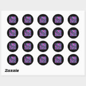 Ik voel me beter als ik balletdanseres ben ronde sticker (Vel)