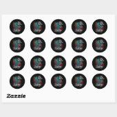Ik voel me beter als ik dans 6 ronde sticker (Vel)